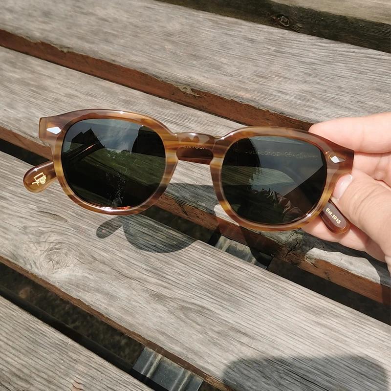 Occhiali da Sole di Alta Qualità Uomo Johnny Depp Lemtosh Occhiali da Sole Polarizzati Donna Marca di Lusso Montatura in Acetato Vintage