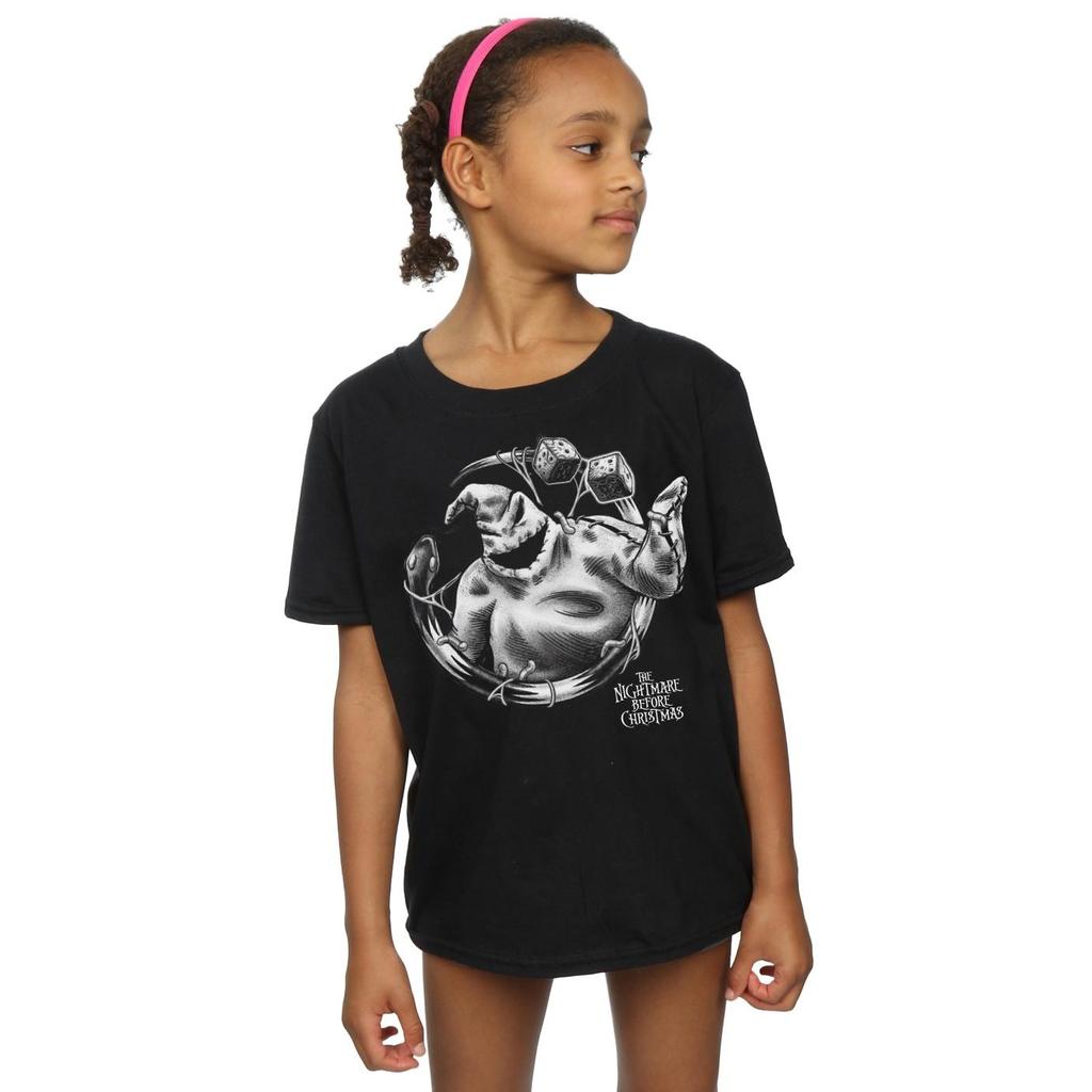 Disney Girls Nightmare Before Christmas Ooogie Boogie Mono Cotton T-Shirt