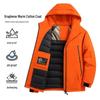Men's Thickened Graphene-Heated Winter Jacket - Warm, Hooded, Cotton Outerwear for Couples