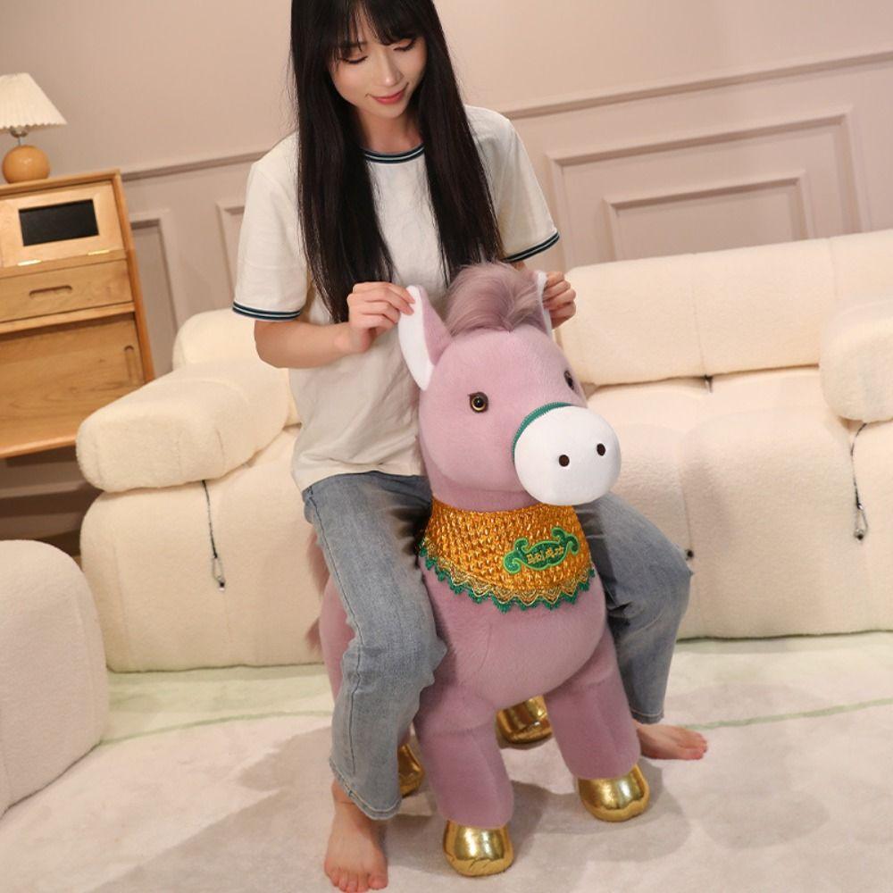 Mascot Chinese Zodiac Horse 25cm Pony Plush Doll Wealth Pony Horse Stuffed Toys New Year