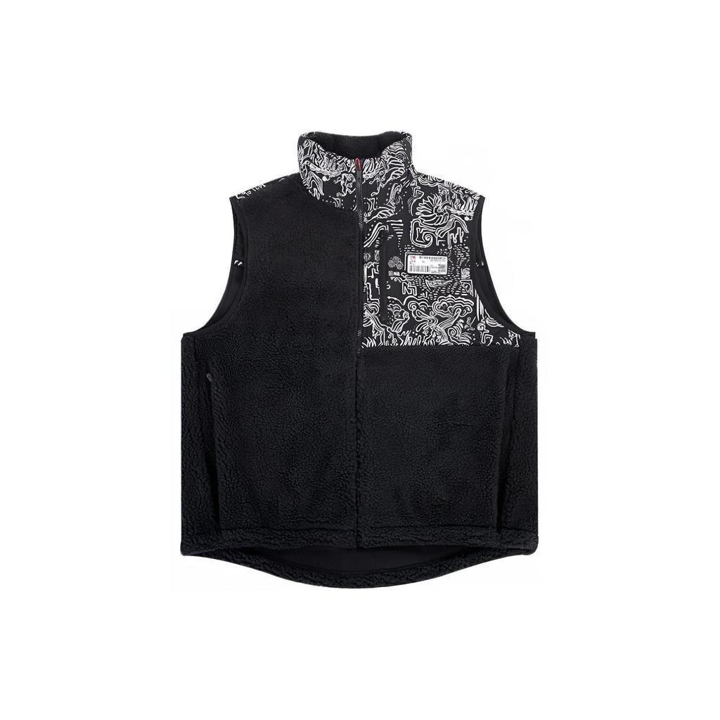 Li Ning Vests Men's Black Stand Collar Moderate Other AMDR065-1