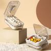 2-in-1 Pillendose Versiegelt Täglicher Pillenteiler Einfache Bedienung Medikamententeiler Outdoor