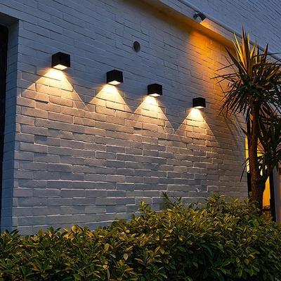 LED Solar Licht Outdoor Garten Platz Wand Lampe Sonnenlicht Sensor IP65 Wasserdichte Hof Hof Balkon Zaun Dekoration Lampen
