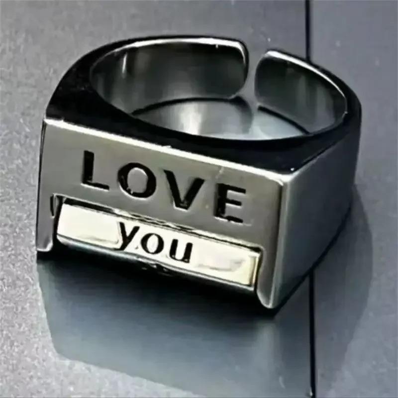 

Unique Creative Personality Love Mood Ring for Men Women | Funny Rotatable Fidget Ring Zircon Gift