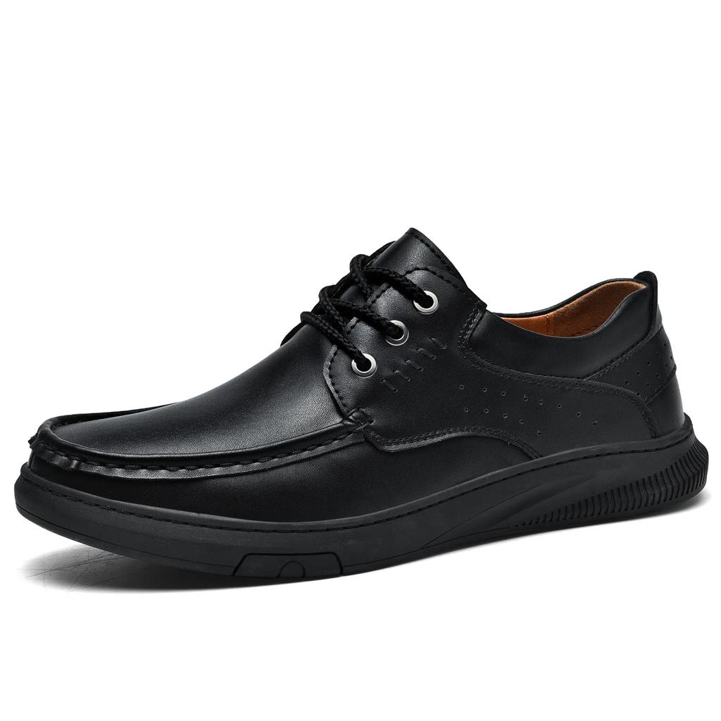 Fashion Men's Top Layer Cowhide Leather Shoes Casual Men's Shoes Soft Sole Comfortable Genuine Leather Men's Driving Shoe Zapatillas