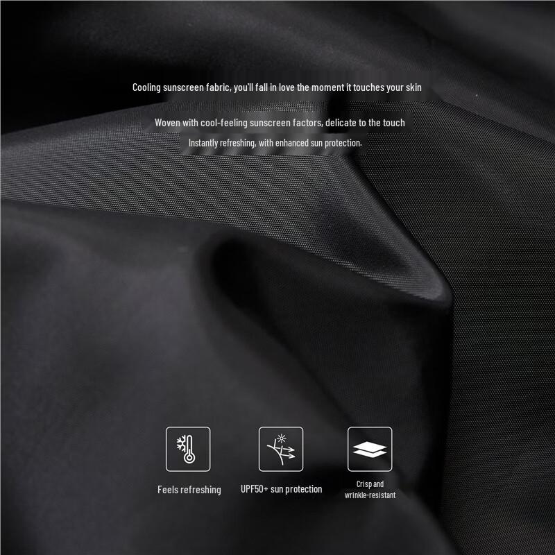 Giordano Men's Cooling Sun Protection Loose-Fit Lapel Jacket