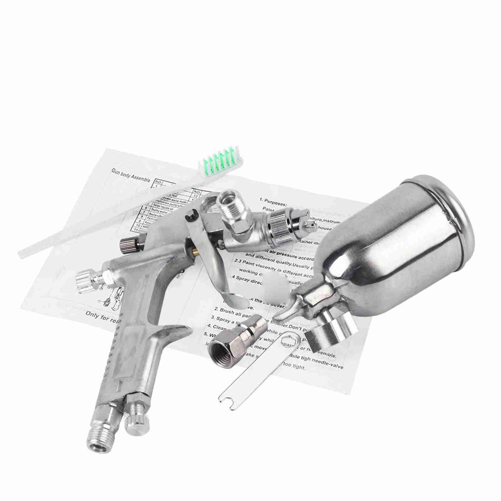 0,5mm Düse 125ml Schwerkraftzufuhr Modus Pneumatisches Werkzeug F2 Luft Farbspritzpistole