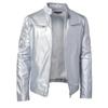 2025 Autumn Winter Fashionable PU Men's Casual Jacket Wholesale European Style Motorcycle Leather Coat