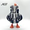Miniature Goose Clothing Desk Outfits Mini Hoodies 7-Inch Table Personality Enhancers Skull Sweatshirts Halloween Seasonal Decoration Unique
