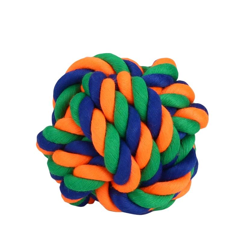 

Набор канатных игрушек для собак, 6 штук, прочные и крепкие жевательные узловые мячи, хлопковая игрушка для маленьких, средних и больших собак Style F