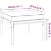 5 Piece Garden Lounge Set with Gray Cushions Steel