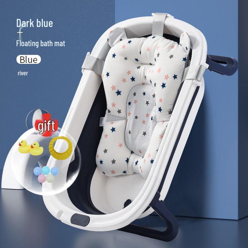 Foldable Baby Reclining Bath Tub, Large Infant Bathtub for Home Use