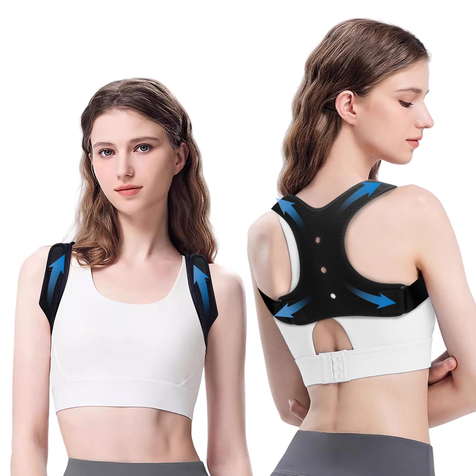 

2025 Latest Posture Posture Back Rounded Sweat Rounded Easy to Put On and Take Adjusts Free Size [Gagaciso Structure] Supporter, Belt, Supporter,