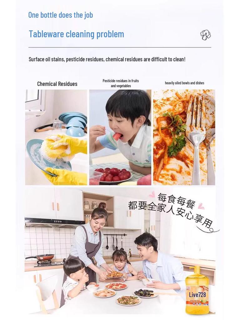 Vitality 28 Dish Soap: Effortless Degreasing and Rinsing for Dishes, Fruits, and Vegetables- Ideal for Home or Restaurant Use