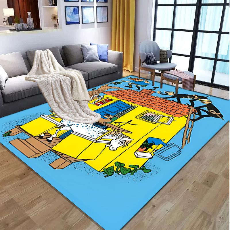 Der Rauber Hotzenplotz Pattern Rug, Indoor/Outdoor Mat, for Picnic, Gameroom, Bedroom, Office, Living Room, Home Decor Carpet, Birthday Gift