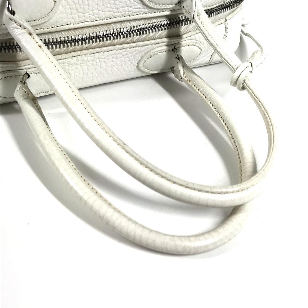 HERMES Box Bag Omnibus PM BOX Hand Bag Taurillon Clemence White