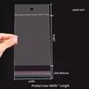 Transparent Self Sealing OPP Plastic Bag Retail Display Storage Packaging Bag with Hanging Holes for Jewelry Multi Specification Self-adhesive Pouch
