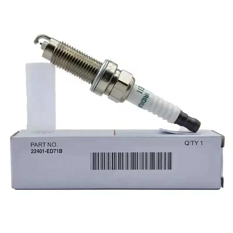 4/6pcs 22401ED71B FXE20HE11 Dual Iridium Spark Plug For Nissan Tiida X-Trail Sentra Note Cube Juke Versa Micra Ignition Candle