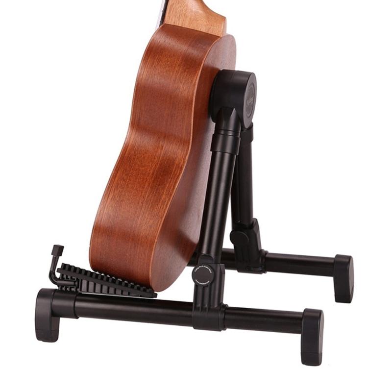 Folding Guitar Display Stand Adjustable Acoustics Guitar Stand Light Weight Musical Instrument Stand Easy to Carry