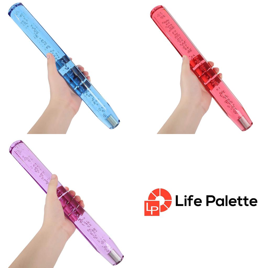 Life Palette Universal Crystal Shift with Bubble Includes 3 Adapters Knob, Bubble, Octagonal, 400mm, Design, (Purple)