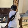 Trendy Korean Style Children's Crossbody Bag With Color Block Design For Kids