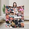 Pierre Edgar French Singer Blanket Soft Fashion Plush Bedding Throws For Children Chair Sofa Bed Flannel Bedspread Bed Cover