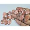 16-24MM 295Cts. Natural Rhodochrosite Oval Cabochon Loose Gemstone 18Pcs Lot C-890