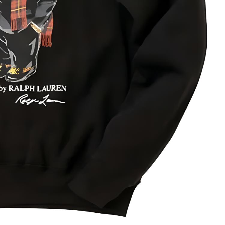 Polo Ralph Lauren Bear Print Crewneck Sweatshirt Women Sweatshirt Black 211823689-001