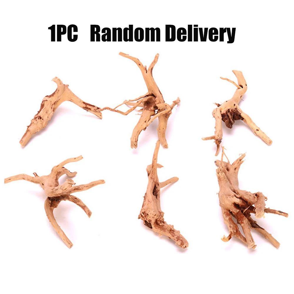 

Natural Tree Trunk Aquarium Decoration Wood Artwork Decor Driftwood Branches Landscaping Ornaments Fish Tank Decor Supplies