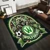 VFL Wolfsburg Fußball Design Bodenmatte, geeignet als rutschfeste Matte für das Wohnzimmer oder Schlafzimmer Sofa