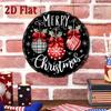 Vintage Metal Christmas Tin Sign Snowflake Retro Farmhouse Decor Red Bow Heavy Duty Aluminum Wall Plaque Indoor Outdoor Holiday Art