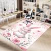 1pc rabbit flowers Carpet Office Rug Outdoor Mat Home Decor Area Carpet Festival Gift Office desk chair carpet