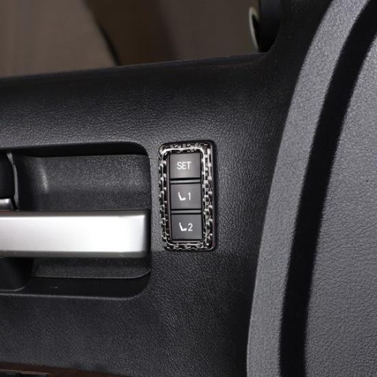 Soft Carbon Fiber Seat Memory Switch Sticker Trim For Toyot Tundra 2007-2013