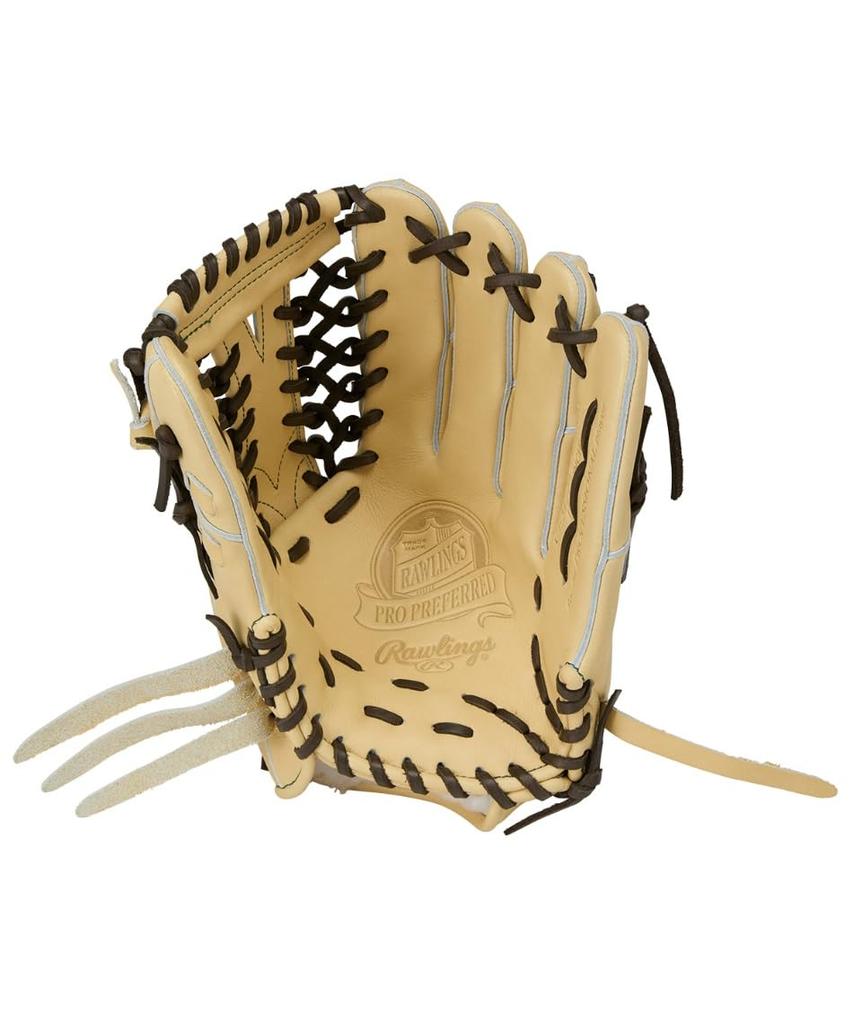 Rawlings PRO PREFERRED Wizard Baseball Throw #02 Glove, Hardball, GH5FPW2B88MG, Outfielder's Glove, Camel, 12.5 Inches, Right-Handed