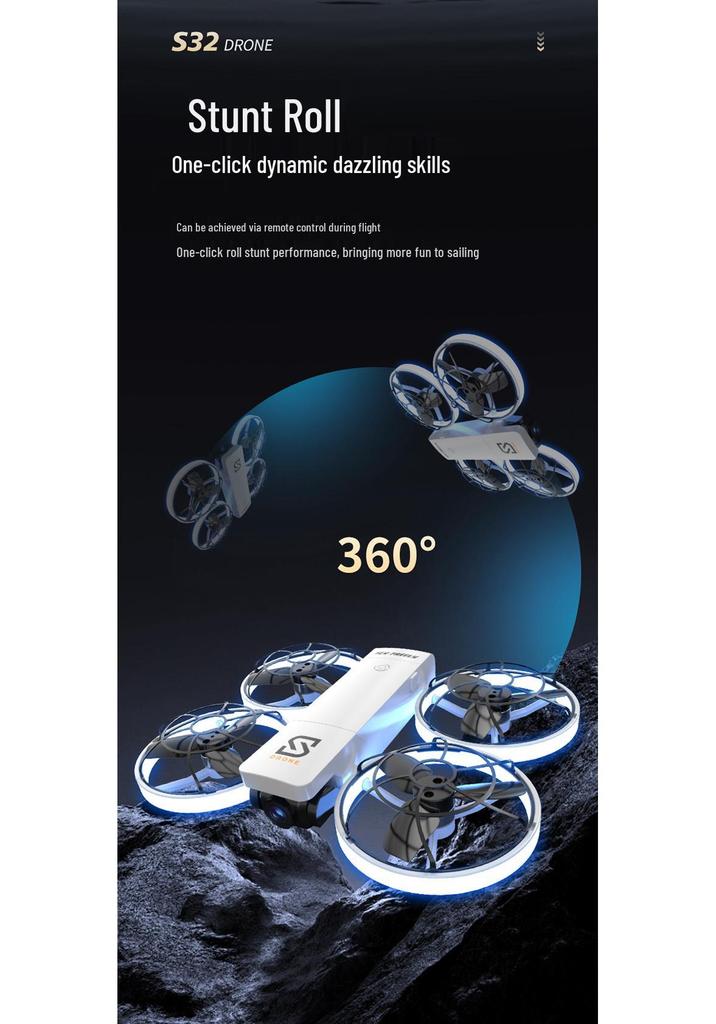 Brushless Foldable Drone with Screen Remote & Optical Flow for Aerial Photography