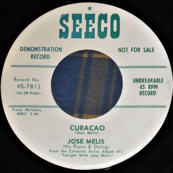 

7inch Record JOSE MELIS, HIS PIANO & STRINGS - Curacao 457813PROMO SEECO US Jazz Used