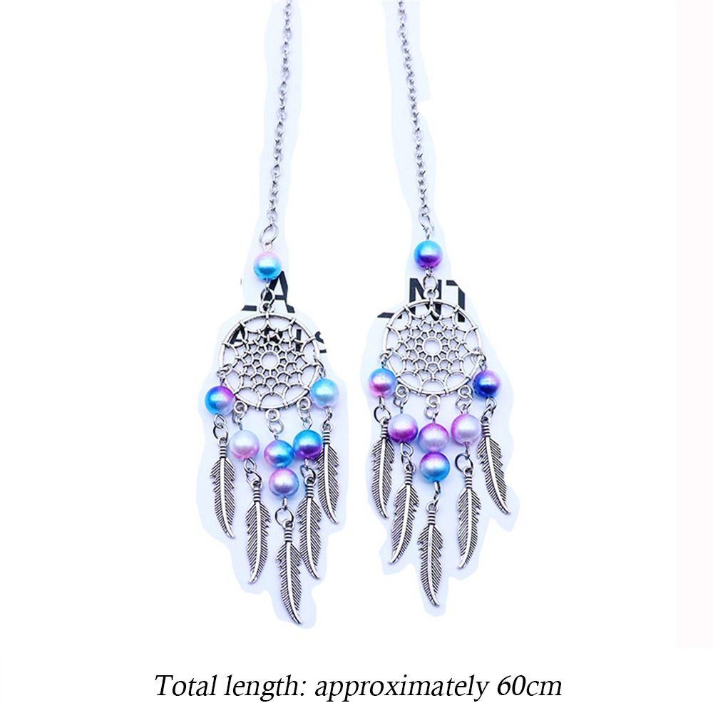 Beautiful Rearview Mirror Car Interior Pendant Car Accessories Beads Dreamcatcher Colorful Car Decoration