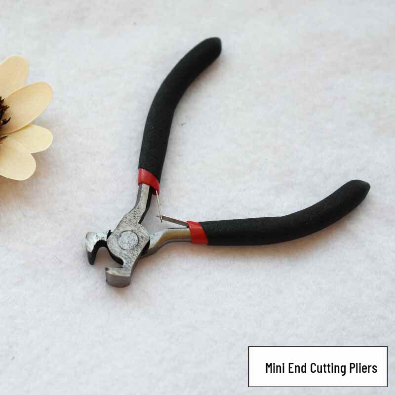 Stainless Steel Precision Needle-Nose Pliers: Non-Serrated, Round-Nose, Angled Cutters for DIY Craft & Jewelry Wire Wrapping