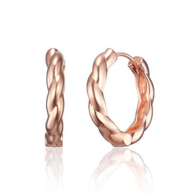 [ELLE Jewelry] 14K GF Twisted Round One-Touch Earrings ELGPEE557