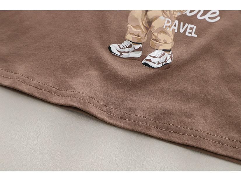 Boys' Cartoon Summer Sports Two-Piece Suit, Short Sleeve, 2023 for Small and Medium Children