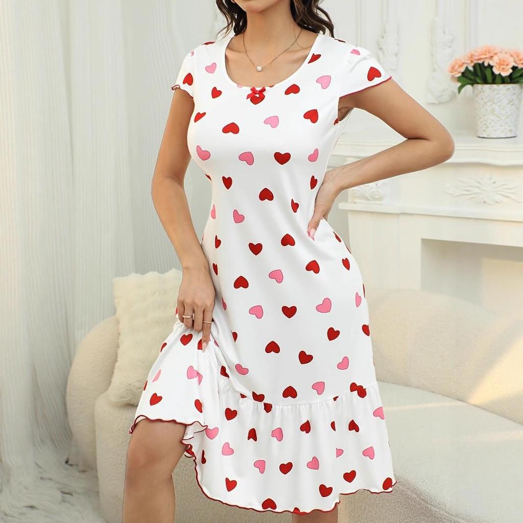 Summer Sexy Women's Casual Pajama Dress Nightgown Short Skirt