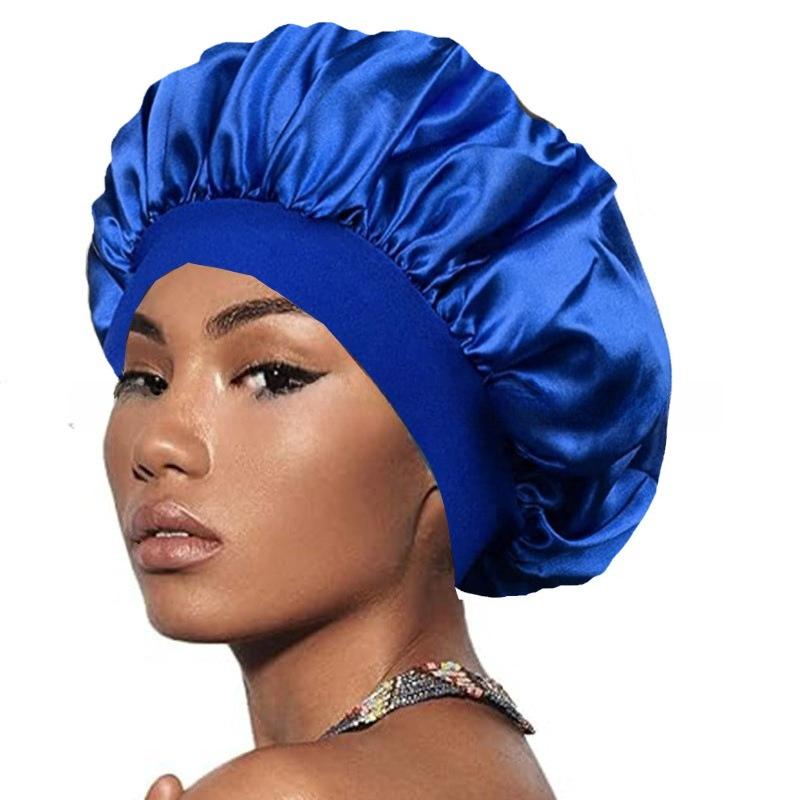 

Wide Brim Satin Hair Care Sleep Cap - Women s Beauty Headscarf for Home Use, Convenient and Practical Hair Protection