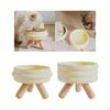 Ceramic Cat Bowl Elevated Food Protect Pet Spines Anti Slip Lightweight