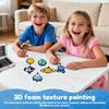 Magic Foam Texture Painting Paper Puffy Texture Paper Creative Magic 3D Art Drawing Paper for Kids DIY Painting Educational Toys