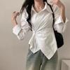 Spring Autumn Casual Striped Shirt Women Shirts Fashion Female Long Sleeve Slim Blouse Tops Office Lady Shirts
