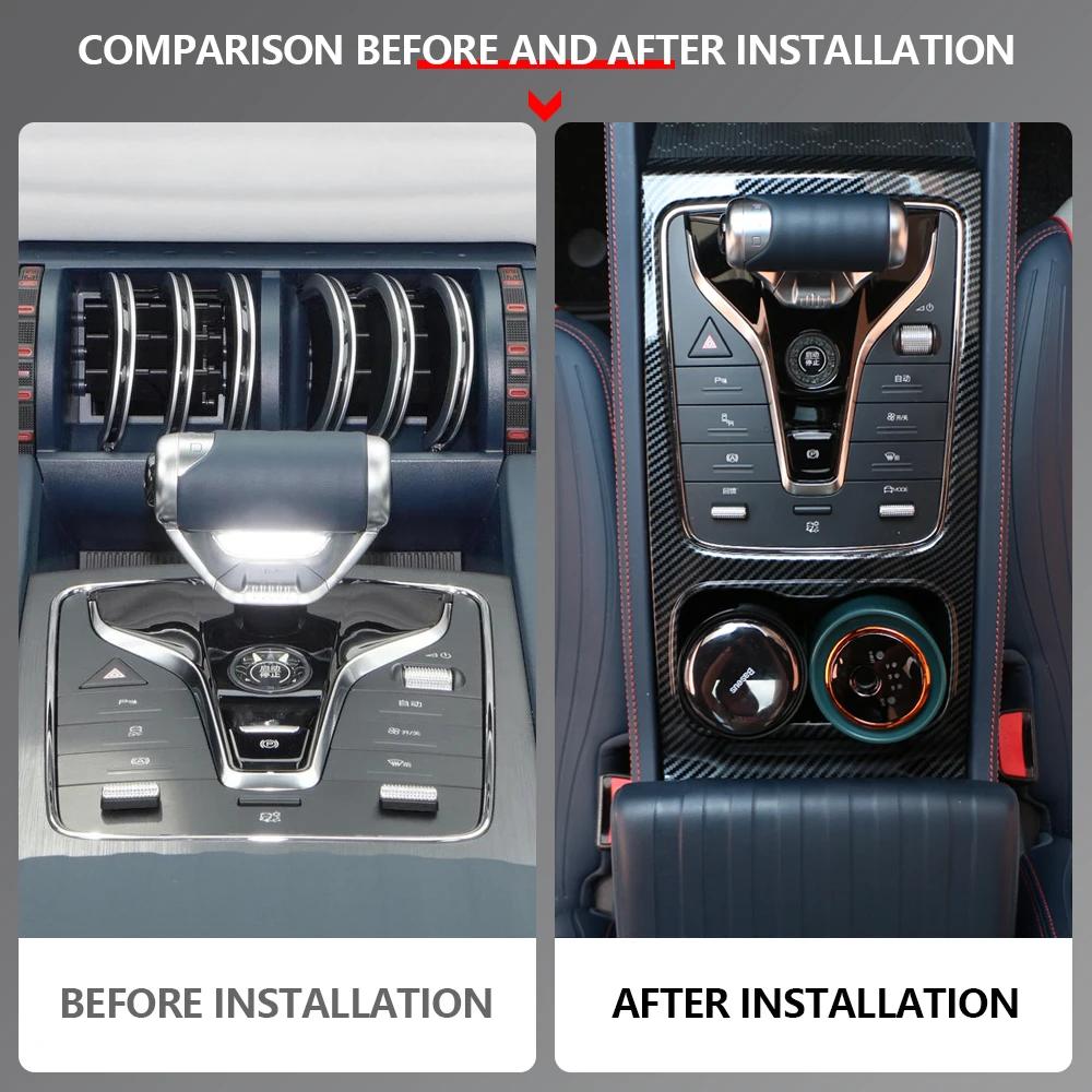 For BYD ATTO 3 ATTO3 2025 2025 2025 Car Center Console Gear Shift Panel Water Cup Holder Cover Trim  Accessories