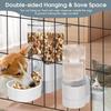 Pet Cage Hanging Water Dispenser Cat Dog Automatic Water Fountain Feeder Cage Pet Food Bowl