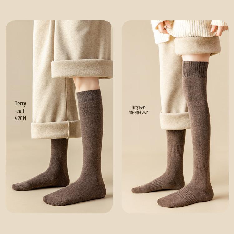 Women's Over-the-Knee Velvet-Enhanced Thick Warm Socks