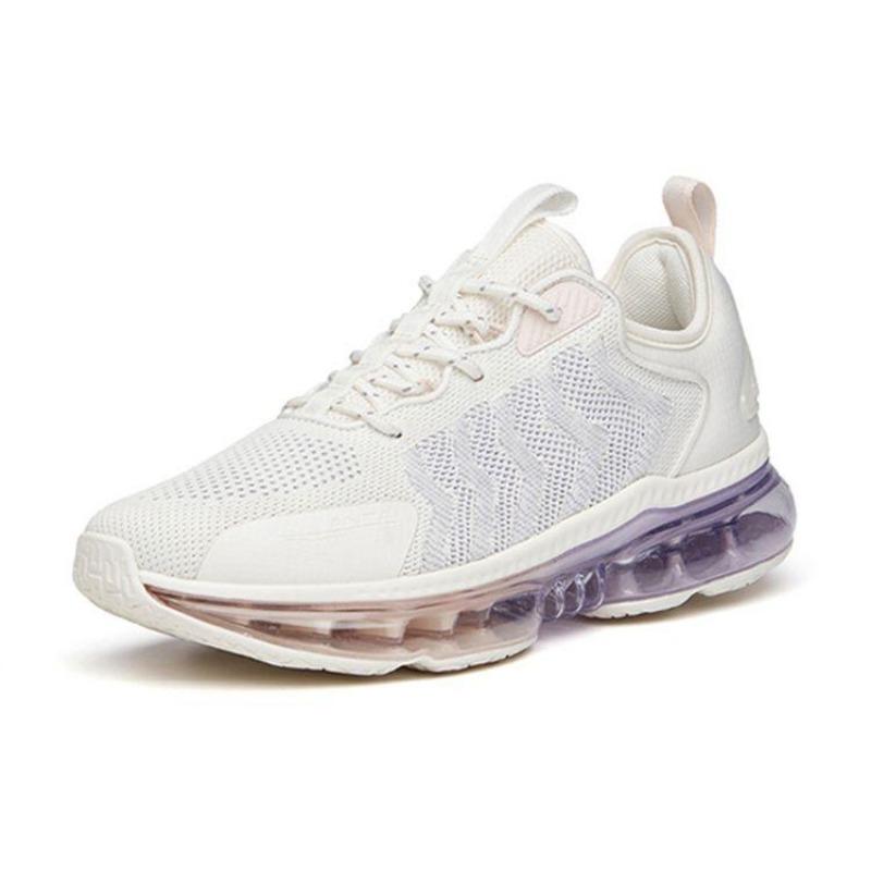 Anta Lekkie Siatkowe Buty do Biegania z Amortyzacją Damskie Trampki Białe Fioletowe 922135505-2