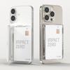 Transparent For MagSafe Card Sleeve 2 Card Slots Shockproof Magnetic Stand Card Holder Ultra-thin for iphone 17/16/15/14/13/12